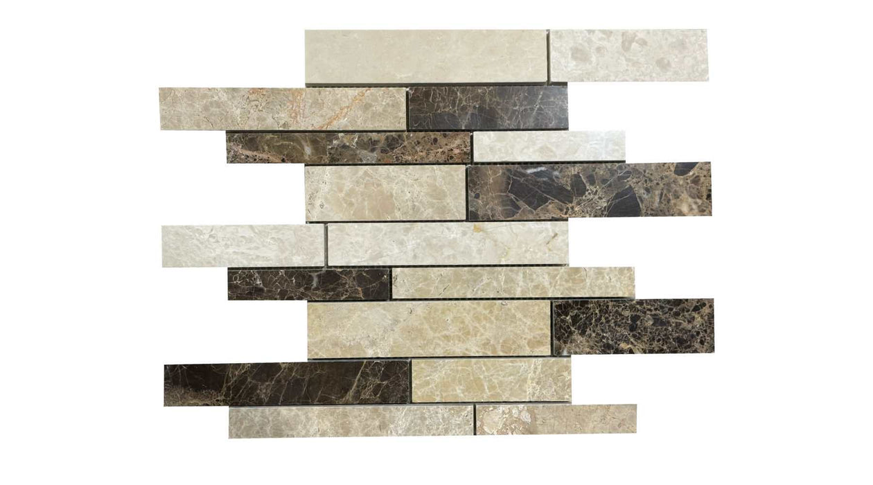 Big Marble Random Strips Mosaic