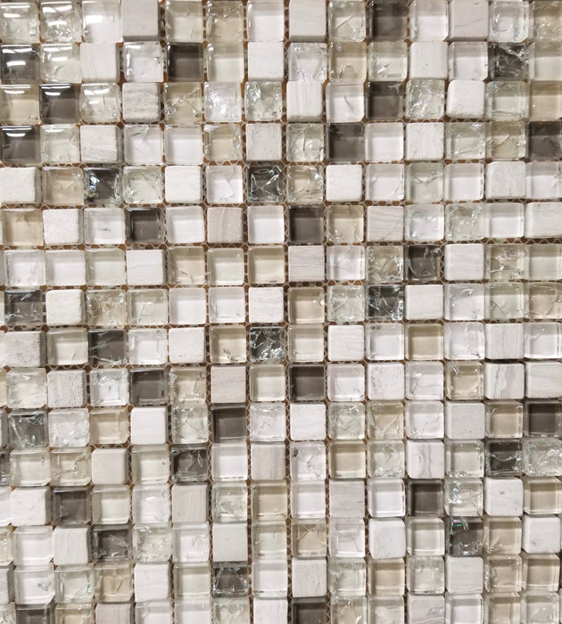 Earth Tone Crackle Glass Mix - FAOQ-1 - Faiola Tile