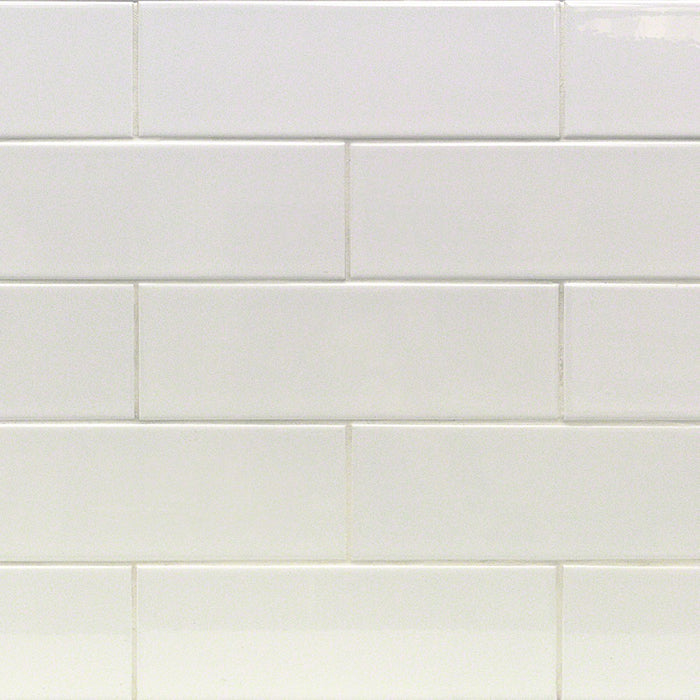 4x12 White Subway Tile - Faiola Tile