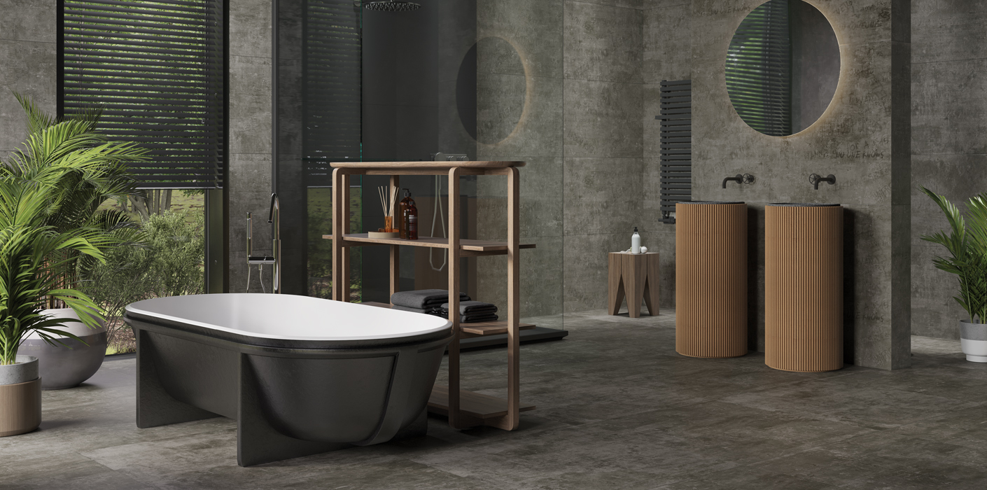 Anarchic Dark 24"x24" Porcelain Tile