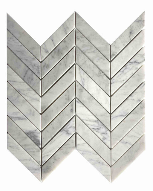 Carrara Chevron - Faiola Tile