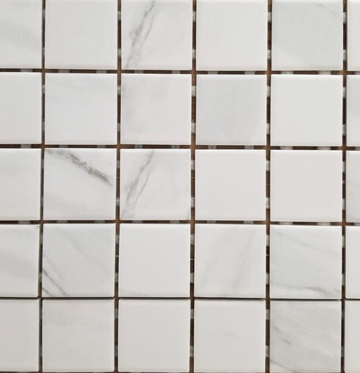 Porcelain Cararra 2x2 Mosaic - Faiola Tile