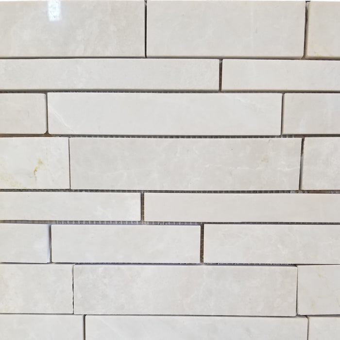 Crema Perla Random Strip - Faiola Tile