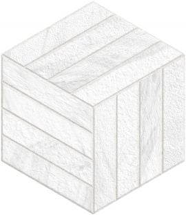 Devon White 8"x10" Hexagon