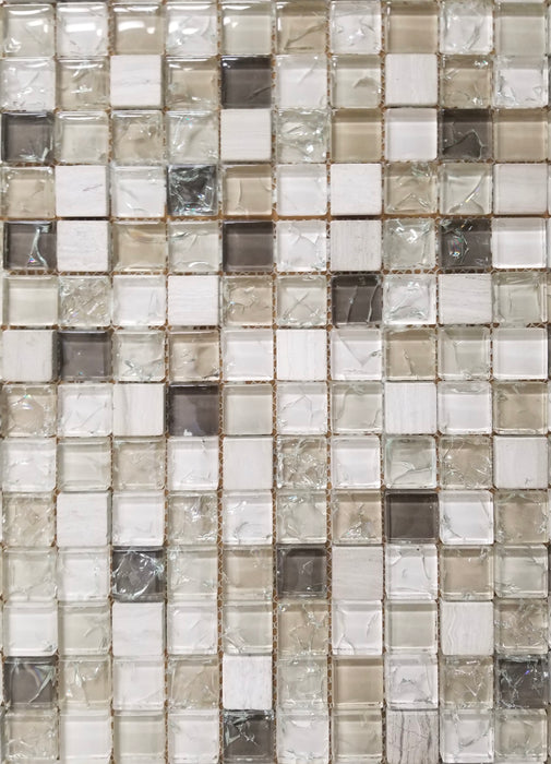 Earth Tone Crackle Glass Mix - FAOQ-2 - Faiola Tile