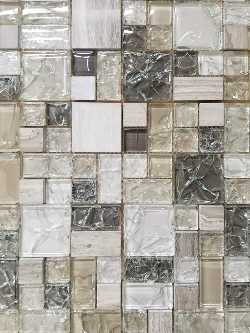 Earth Tone Crackle Glass Mix - FAOQ-5V - Faiola Tile