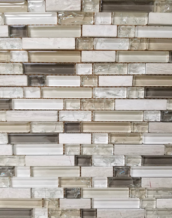 Earth Tone Crackle Glass Mix - FAOQ-5 - Faiola Tile