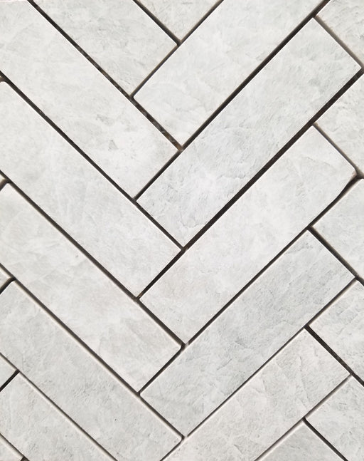 Glacier White Herringbone - Faiola Tile