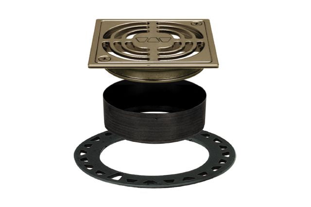Schluter KERDI-DRAIN Grate Kit - 4" Brushed Nickel (KD4GRKATGB)