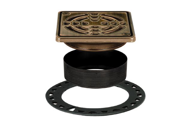 Schluter KERDI-DRAIN Grate Kit - 4" Oil-Rubbed Bronze (KD4GRKEOB)