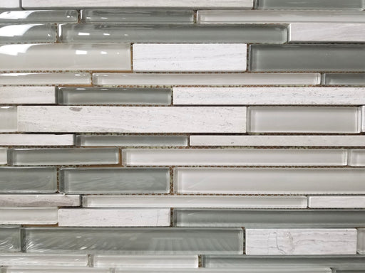 Escarpment Grey Glass Mosaic - N149 - Faiola Tile