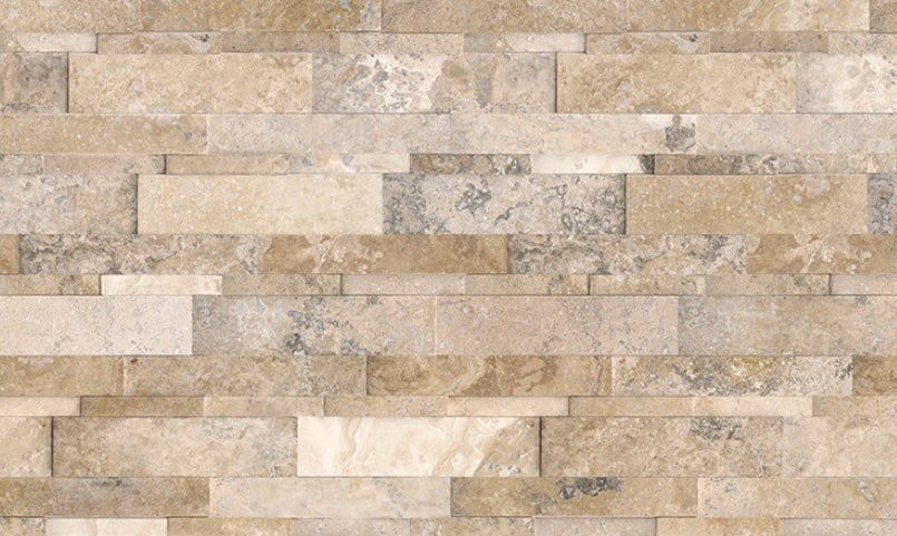 Picasso Travertine Honed Cubics 6"x24"