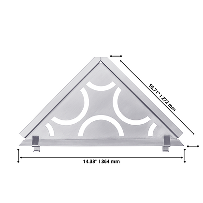 R90 Arc Brushed Shelf
