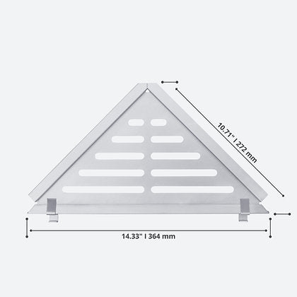 R90 Linear White Shelf