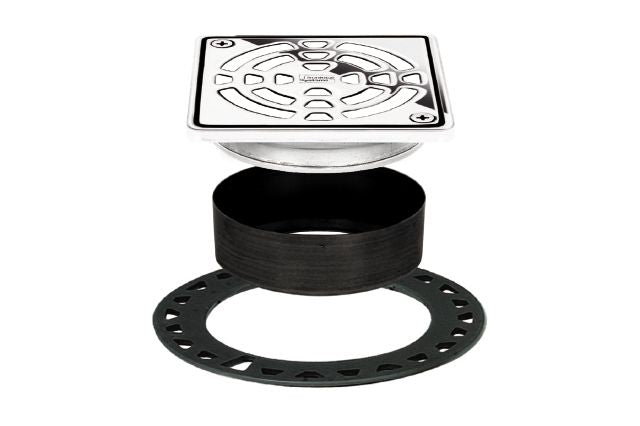 Schluter KERDI-DRAIN Grate Kit - 4" Chrome Grate (KD4GRKEP)