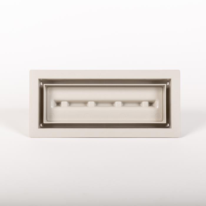Aria OG 4"x10" Non-Flush Mount - Steel Vent Cover (Matte Grey)