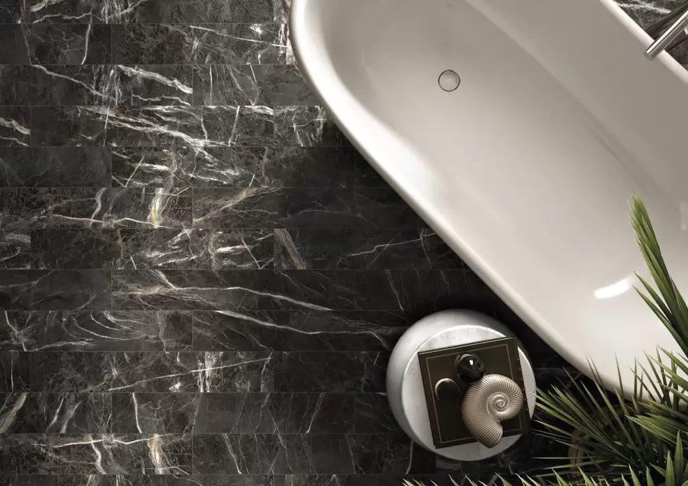 Marquina Gold 6"x36" Porcelain Tile