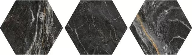 Marquina Gold 8"x9" Hexagon