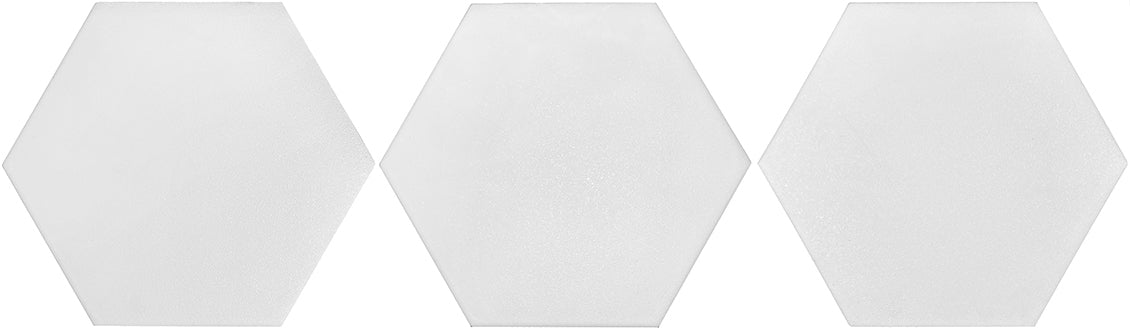 Museum White 8"x10" Hexagon
