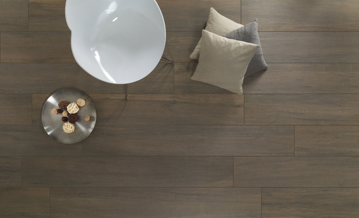 Eco Tree Walnut 10"x70" Wood Look  Porcelain Tile
