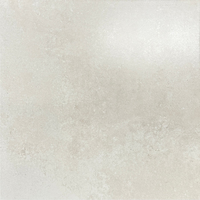 Tesla White 18"x18" Ceramic Floor Tile