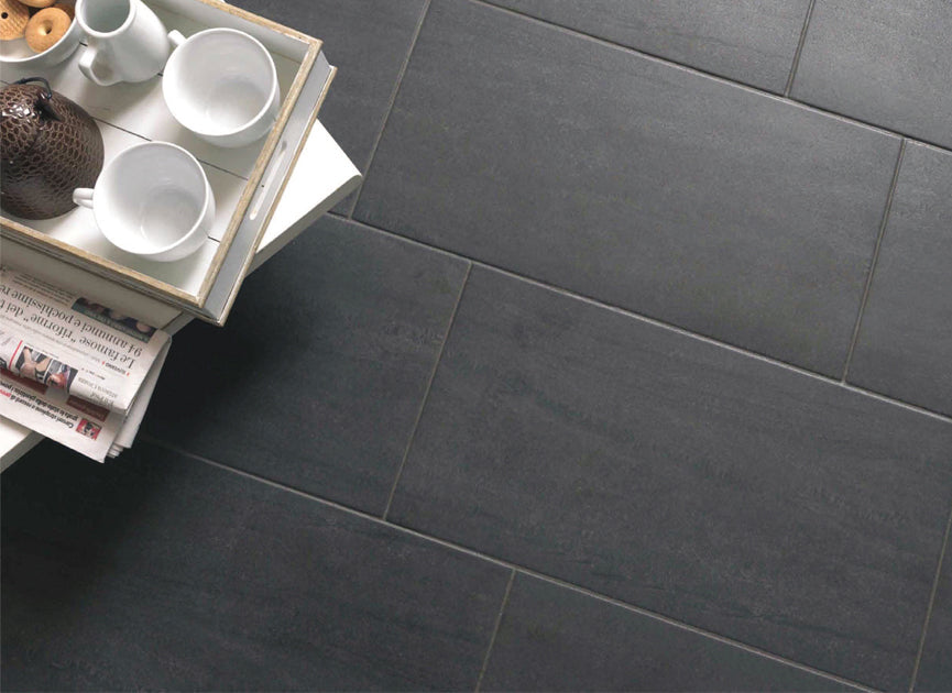 Alpi Nero 18x18 Porcelain Tile — Faiola Tile