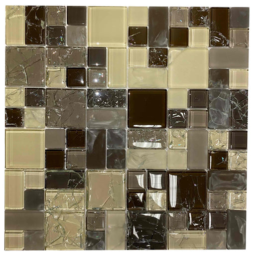 Cream/Brown Glass Mix - BH001 - Faiola Tile