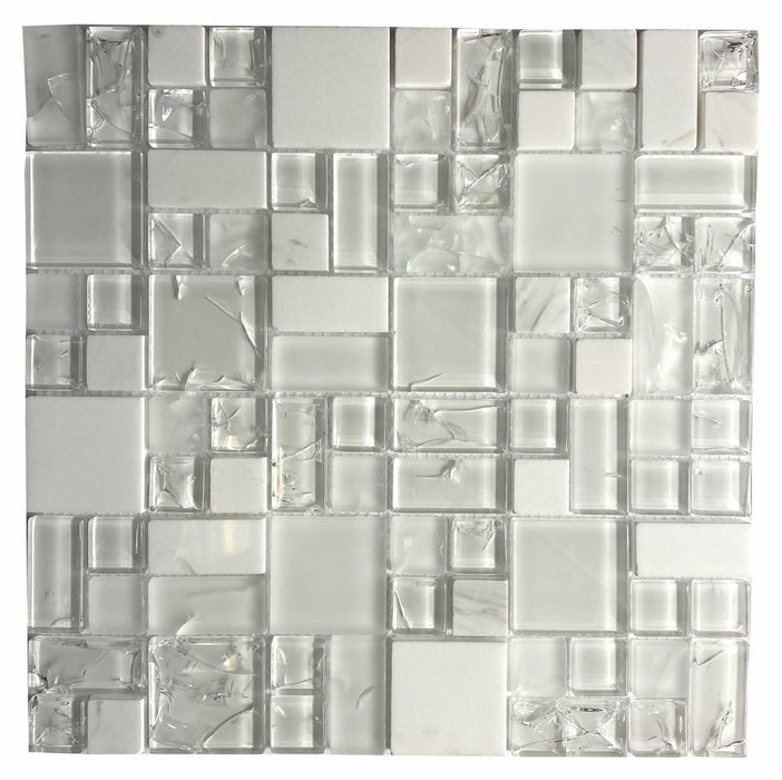 White Crackle Glass - FA0010 - Faiola Tile