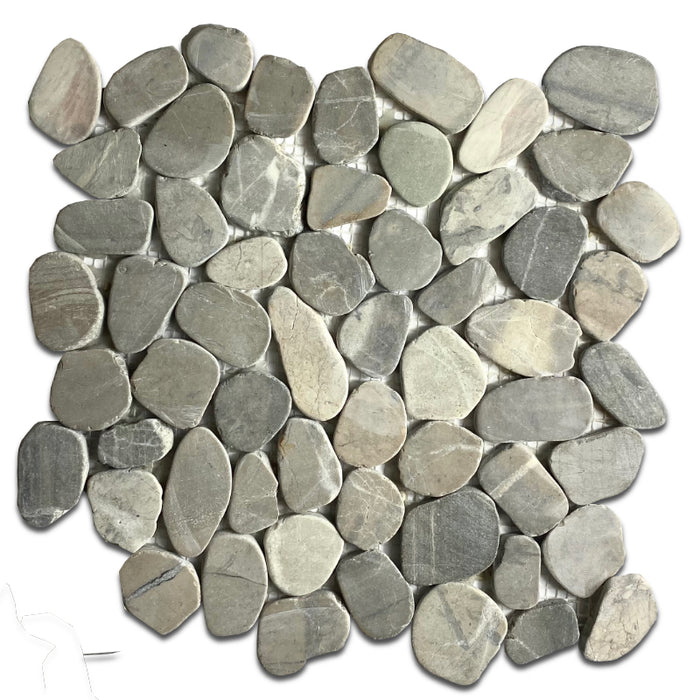 Grey Mix Pebble Mosaic