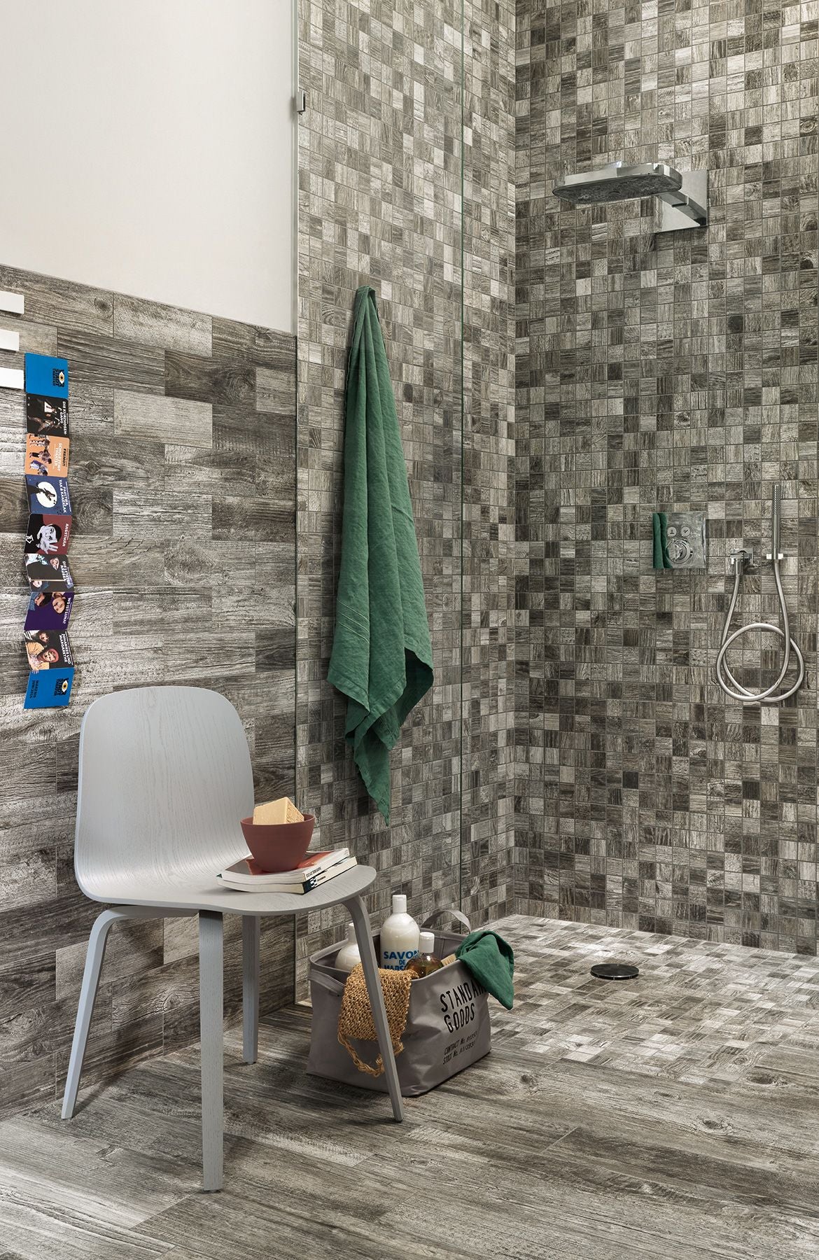 Time Series Silver 4x36 - Wood look Italian porcelain Tile — Faiola Tile