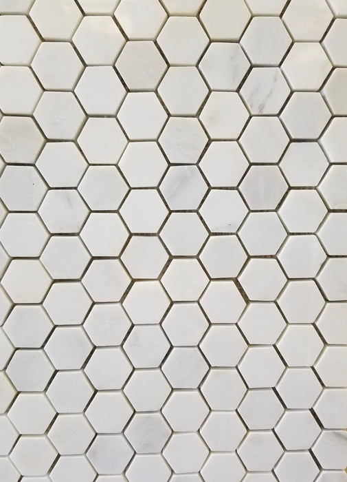Oriental White Marble Mosaic - Hexagon, Brick, Random Strip - Faiola Tile