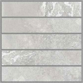 Parfait Demois Mosaic Siberian Silver 3"x10" - Faiola Tile